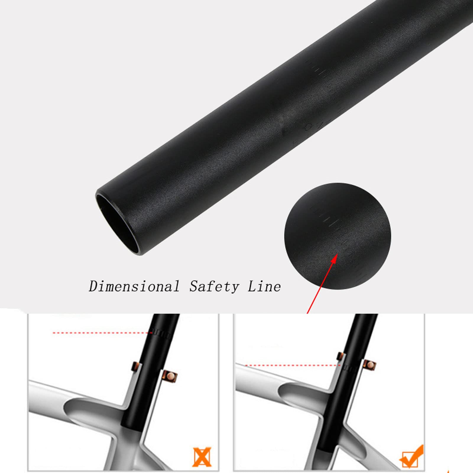 Amazon | 自転車シートポスト27.2 / 30.9 / 31.6-350 / 400mmの調節